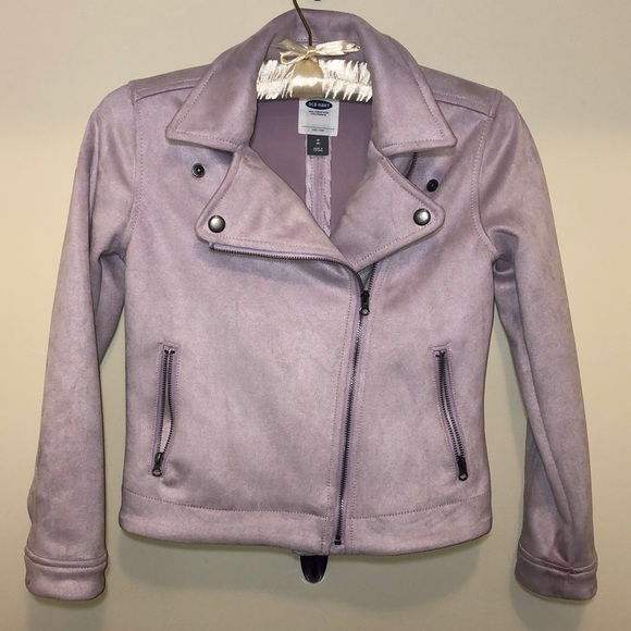 Lavender motor style zipper jacket (8) - Picture 5 of 7